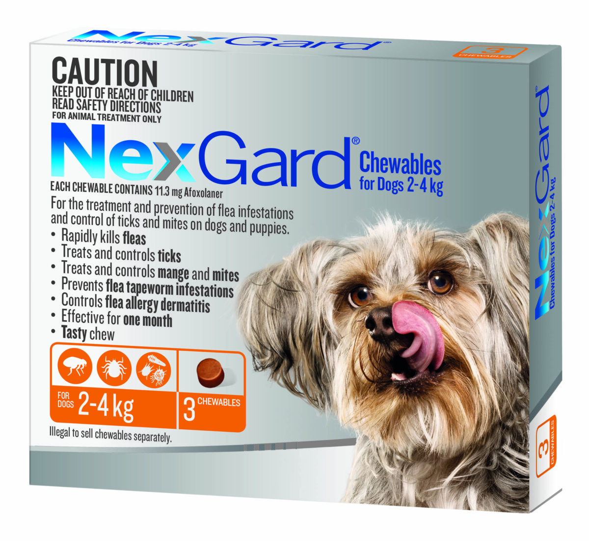 Nexgard Dog 2-4kg Orange