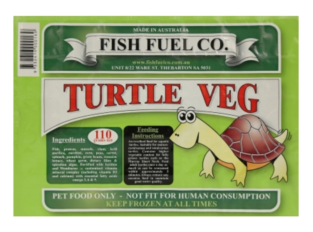Turtle Veg Frozen Adult Fish Fuel Co 110g