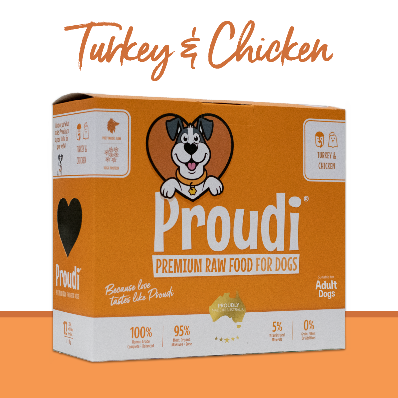 Proudi Turkey & Chicken for Dogs 2.4kg